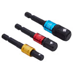 BlueSpot Tools 14113 Colour-Coded Impact Socket Adaptor Set, 3 Piece