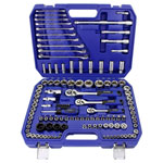 BlueSpot Tools 1583 1/2in, 3/8in & 1/4in Metric Socket Set, 120 Piece