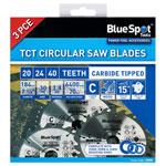 BlueSpot Tools 19400 184mm Circular Saw Blade Set, 3 Piece
