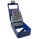 BlueSpot Tools 20350 HSS Drill Bit Set, 25 Piece