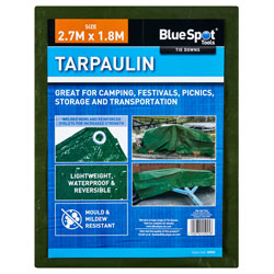 BlueSpot Tools 45925 Green Tarpaulin 2.7 x 1.8m