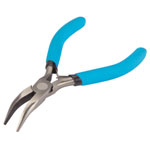 BlueSpot Tools 8505 Soft Grip Mini Bent Nose Pliers