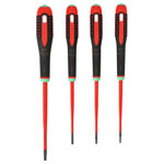 Bahco BE-9880SL BE-9880SL ERGO™ Slim VDE Insulated Screwdriver Set, 4 Piece