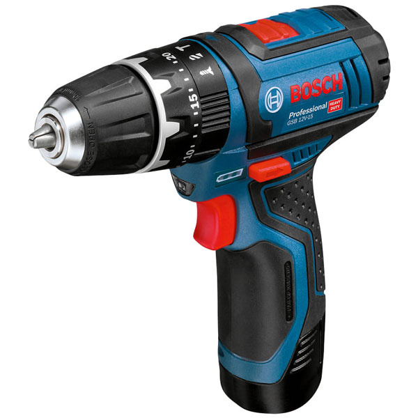 Bosch 06019b697j Gsb 12v 15 Professional Combi Drill 12v 2 X 20ah