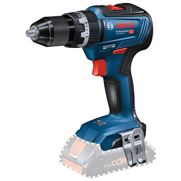 Bosch 06019h5302 Gsb 18v 55 Professional Combi Drill 18v Bare Unit