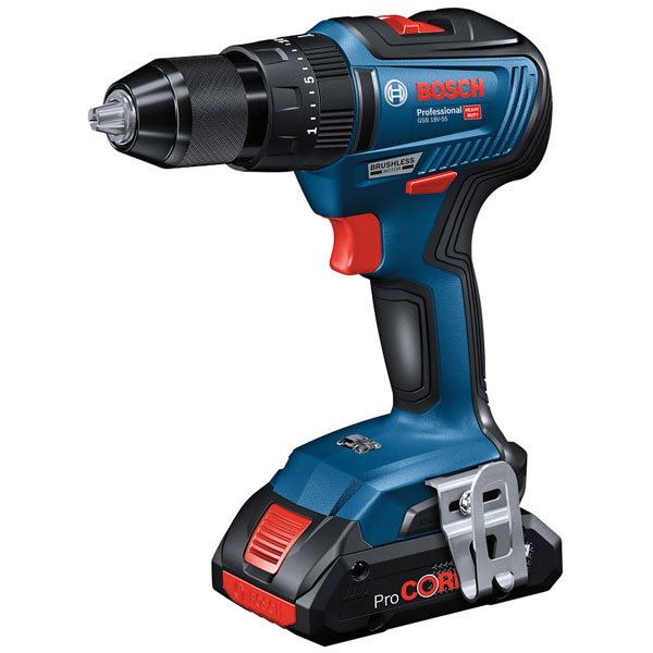 Bosch 06019h5372 Gsb 18v 55 Prof Combi Drill 18v 2 X 40ah Procore