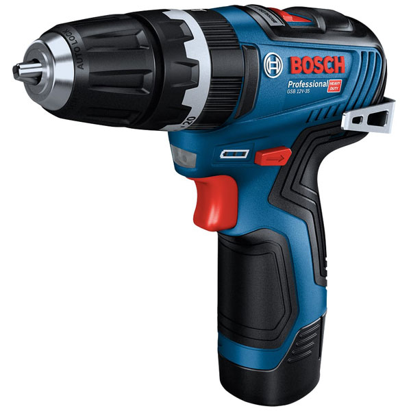 Bosch 06019j9070 Gsb 12v 35 Professional Combi Drill 12v 2 X 30ah