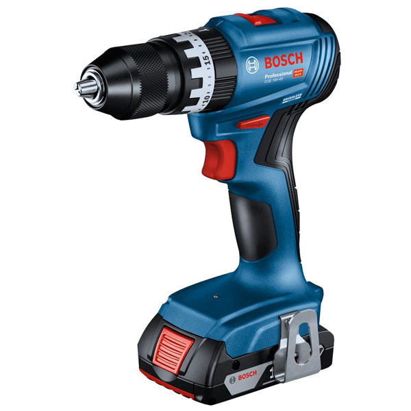 Bosch 06019k3371 Gsb 18v 45 Professional Combi Drill 18v 2 X 20ah