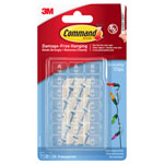 3M 17026CLR Clear Decorating Clips with Clear Strips (Pack 20)