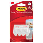 3M 17066 White Micro Hooks (Pack 3)