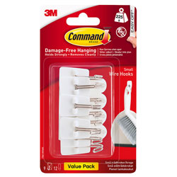 3M 17067-9VP White Wire Hooks Value Pack (Pack 9)