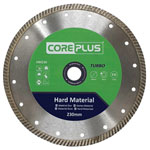Core Plus CORDBHM230 HM230 Hard Material Turbo Diamond Blade 230mm