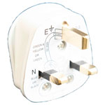 Dencon 1689NB 3 Pin Fused Plug 13A White