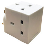 Dencon 5688NB 3 Way Adaptor 13A Fused