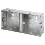 Dencon 8853NB Dual Metal Back Box 35mm