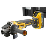 DEWALT DCG409H2T-GB DCG409H2T XR Advantage Grinder 125mm 18V 2 x POWERSTACK 5Ah