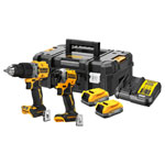DEWALT DCK2050E2T-GB DCK2050E2T XR BL POWERSTACK™ Twin Kit 18V