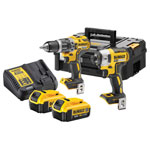 DEWALT DCK266M2T-GB DCK266M2T TSTAK™ Twin Kit 2 x 4.0Ah Li-ion