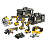 DEWALT DCK663P3-GB DCK663P3 XR Brushless 6 Piece Kit 18V 3 x 5.0Ah Li-ion