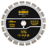 DEWALT DT20467-QZ ELITE SERIES™ Asphalt Diamond Segmented Wheel 350 x 25.4mm