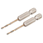 DEWALT DT20600-QZ BLACK&GOLD Hex HSS-G Drill Bits (2) 2.0mm