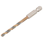 DEWALT DT20604-QZ BLACK&GOLD Hex HSS-G Drill Bit 4.0mm