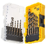 DEWALT DT70728-QZ DT70728 BLACK&GOLD HSS Drill Set, 19 Piece