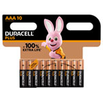Duracell Plus MN2400B10 AAA Alkaline Batteries - Pack of 10