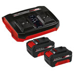 Einhell 4512112 Power X-Change Battery & Charger Starter Kit 18V 2 x 4.0Ah