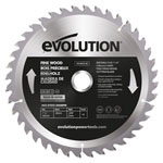 Evolution FW185TCT-40 Fine Wood Mitre/Table Saw Blade 185 x 20mm x 40T