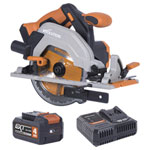 Evolution Power Tools 066-0001A R165CCS-Li EXT Circular Saw 18V 1 x 4.0Ah Li-ion