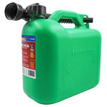 Faithfull FAIAUCAN5G Plastic Fuel Can Green 5 litre