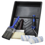 Faithfull 75RKITWOOD Wood Care Paint Brush & Roller Kit, 6 Piece