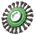 Faithfull 4311XL450 X-LOCK Conical WireBrush 115mm M14x20.50mm StainlessSteel