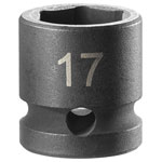 Facom NSS.17A 6-Point Stubby Impact Socket 1/2in Drive 17mm