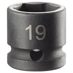 Facom NSS.19A 6-Point Stubby Impact Socket 1/2in Drive 19mm