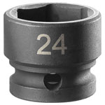 Facom NSS.24A 6-Point Stubby Impact Socket 1/2in Drive 24mm