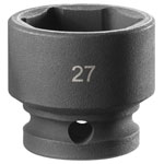 Facom NSS.27A 6-Point Stubby Impact Socket 1/2in Drive 27mm