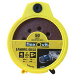 Flexovit 78072747046 Hook & Loop Sanding Disc 125mm Assorted (Dispenser 50)