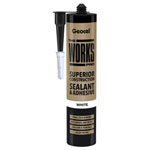 Geocel 6001240/C03 THE WORKS PRO Sealant & Adhesive White 290ml