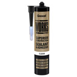 Geocel 6001241/C03 THE WORKS PRO Sealant & Adhesive Clear 290ml