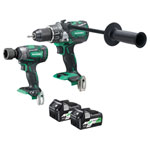 HiKOKI KC18DPLJBZ KC18DPLJBZ Twin Pack 18V 2 x Multi Volt Li-ion