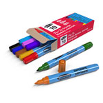 Show-me Assorted Colour Fine Tip Drywipe Pens - Pack of 10