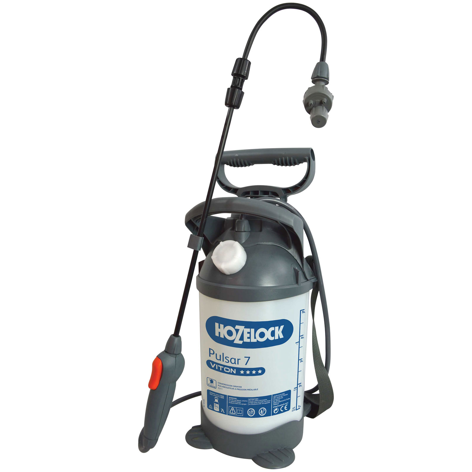 Hozelock Pulsar Viton® Pressure Sprayer 7 Litre 100-001-855 - Image 2