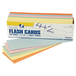 RVFM Large Flash Cards-assorted Pack of 250