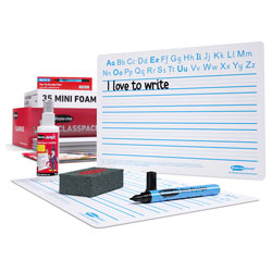 Show-me A4 Handwriting Drywipe Boards - Classpack of 35