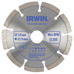 Irwin IW8087104 Segmented Diamond Blade 125 x 22.23mm