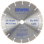 Irwin IW8087106 Segmented Diamond Blade 230 x 22.23mm