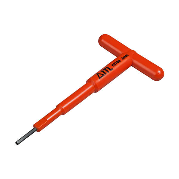 ITL Insulated 2760 Insulated Light T Handle Hex Key 3mm
