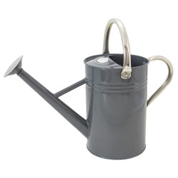 Kent & Stowe 34884 Metal Watering Can Cool Grey 4.5 litre